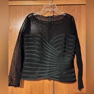 Black top for evening wear size 12